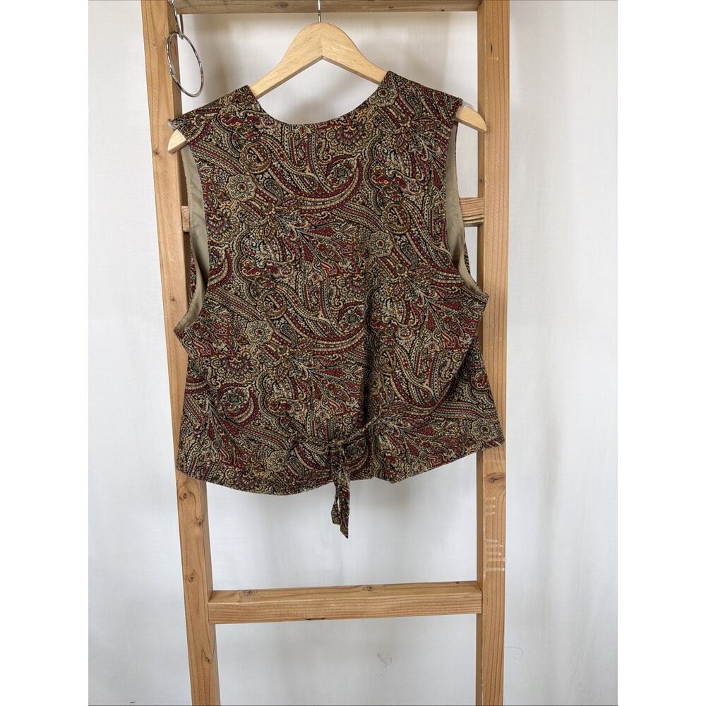 Pendleton Classic Multicolor Paisley Rayon Vest #1211 Size XL - Picture 2 of 3